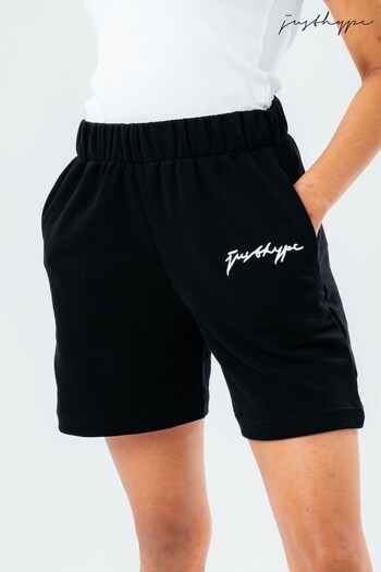 Hype. Black Reverse Loop Back Shorts (T35699) | £40