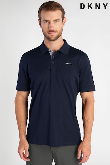 DknyKNY Sports Mens Blue Bronx Pique Polo Shirt (T35900) | £30