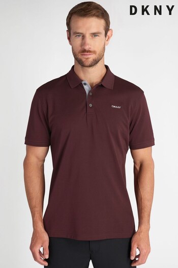 DKNY Sports Mens Purple Bronx Pique Polo Shirt (T35901) | £30