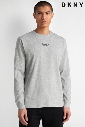 DKNY Grey Liberty Long Sleeve T-Shirt (T35928) | £20