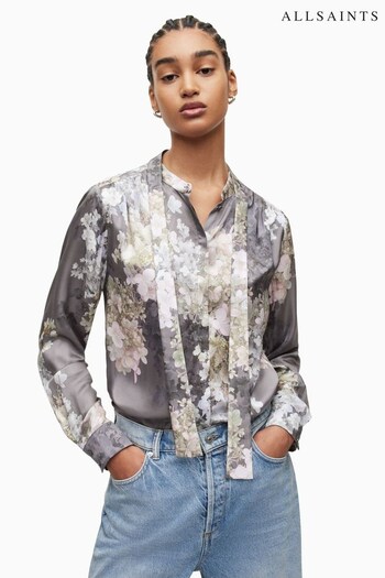AllSaints Grey Toni Venetia Shirt (T36018) | £149