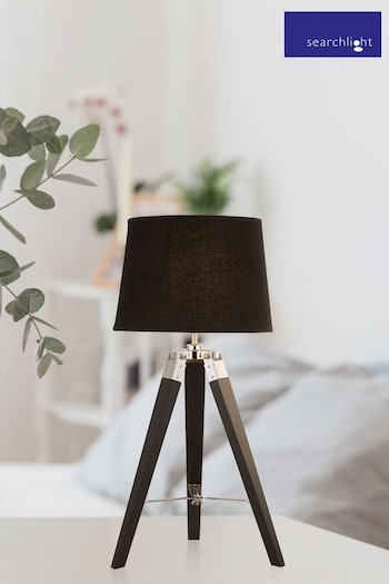 Searchlight Black/Silver Marquis Table Lamp (T36110) | £55