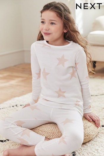 Pink/White Star 2 Pack Kind To Skin Pyjamas Set (9mths-12yrs) (T36617) | £24 - £33