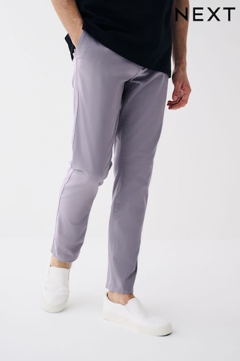 Lilac Purple Slim Stretch Chino Trousers neil (T36717) | £24