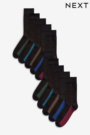 Rich Colour 10 Pack Footbed Socks (T37410) | £26