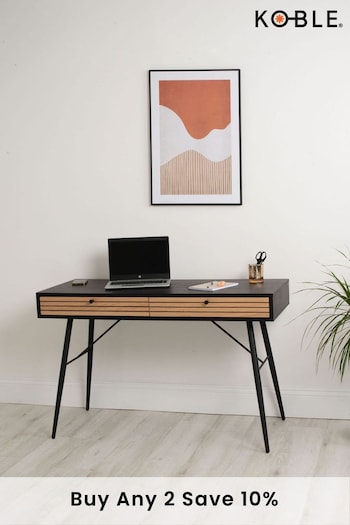 Koble Natural Anders Smart 2 Drawer Desk (T37422) | £300