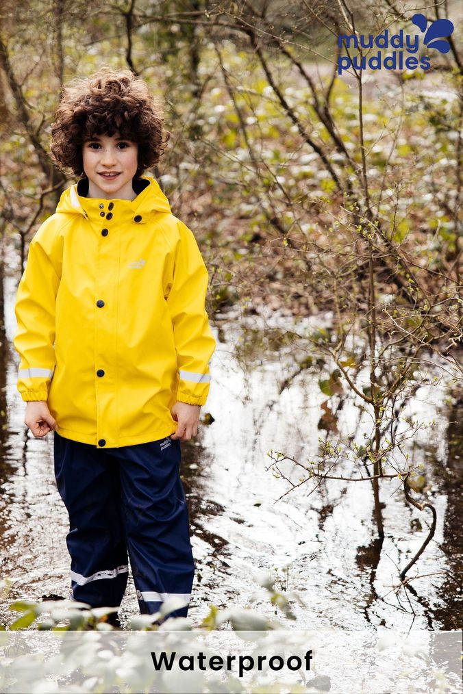 Girls Yellow Raincoat Coats Jackets Next Official Site
