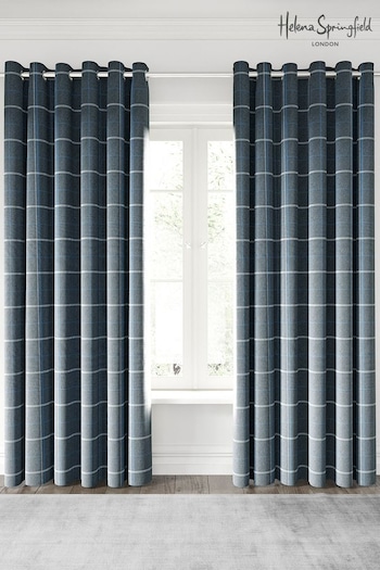 Helena Springfield Blue Harper Curtains (T40677) | £73 - £125