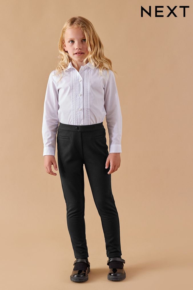 Girls Grey School Trousers Next UK