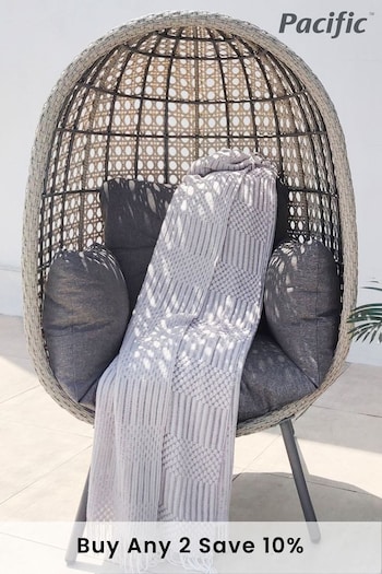 Pacific Grey St Kitts Outdoor Single Nest Egg Chair (T40818) | £400