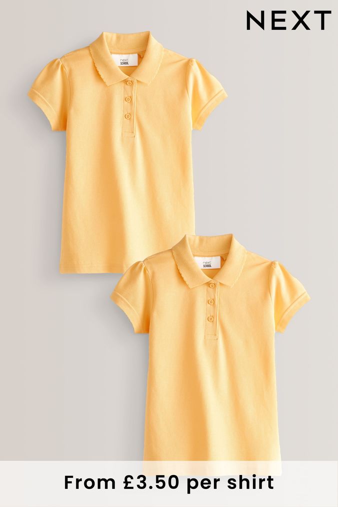 Buy Polo Shirts Yellow Schoolwear Online Next UK