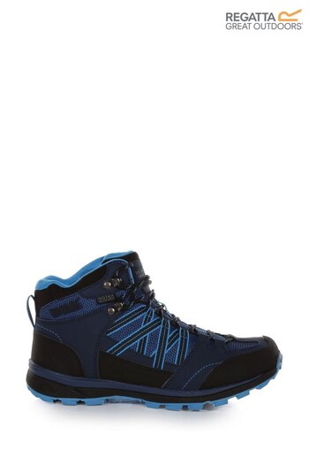 Regatta Blue Samaris II Mid Walking Ankle Boots (T40885) | £87
