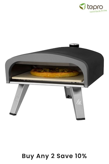 Tepro Black Garden High Performance Table Top Gas Fired Pizza Oven (T41101) | £240