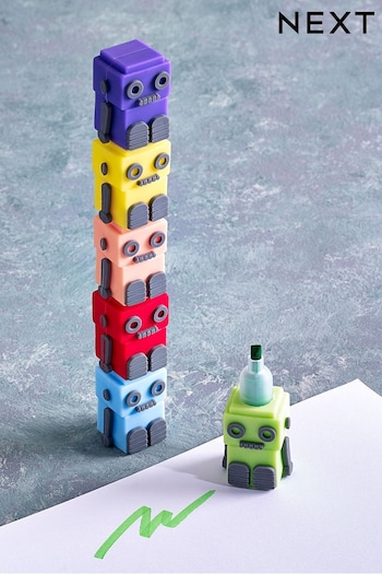 Multi Robots Stacking Highlighter Pens (T41282) | £4