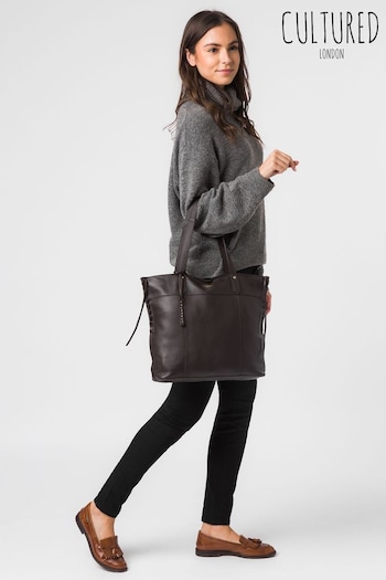 Cultured London Bromley Leather Tote Bag (T41623) | £39