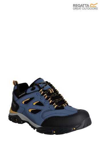 Regatta Blue Holcombe Waterproof Low Walking Shoes (T41701) | £73