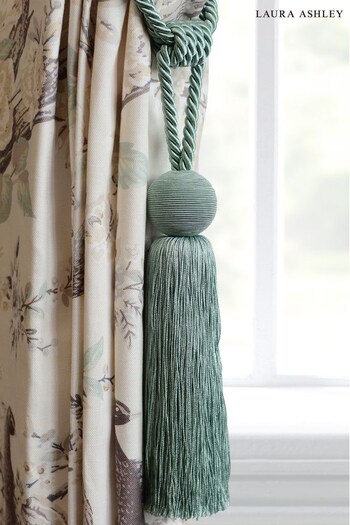 Laura Ashley Green Theodora Tassel Curtain Tie Back (T42204) | £18