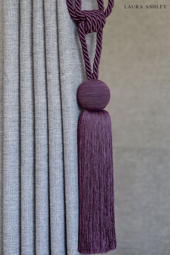 Laura Ashley Blackberry Purple Theodora Tassel Curtain Tie Back (T42210) | £18