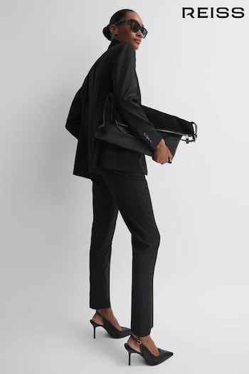 Reiss Black Haisley Slim Leg Trousers (T42872) | £138
