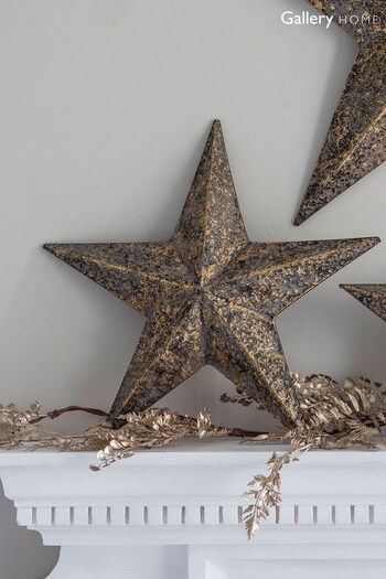 Gallery Home Gold Niko Christmas Antique Gold Star 40.5cm (T43910) | £20