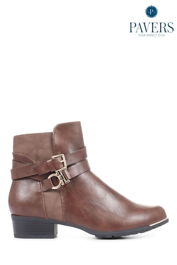 Pavers Ladies	Flat Ankle Boots (T43969) | £45