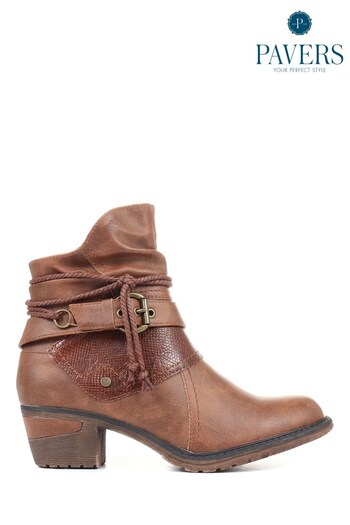 Pavers Ladies Slouch Ankle Boots (T43971) | £40