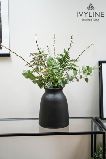Ivyline Black Garden Small Akemi Vase (T44474) | £35