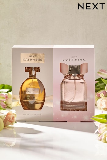 Just Pink 100ml Eau De Parfum and Cashmere 100ml Eau De Parfum Gift Set (T44598) | £30