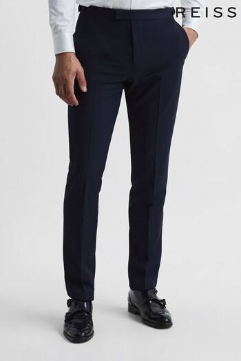 Reiss Navy Hope Modern Fit Travel Trousers (T44850) | £148