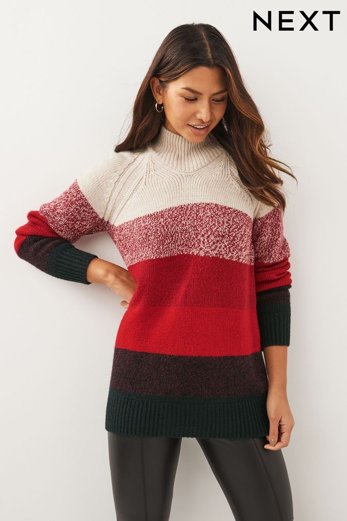 Buy Women s Cream Longline Knitwear Online Next UK