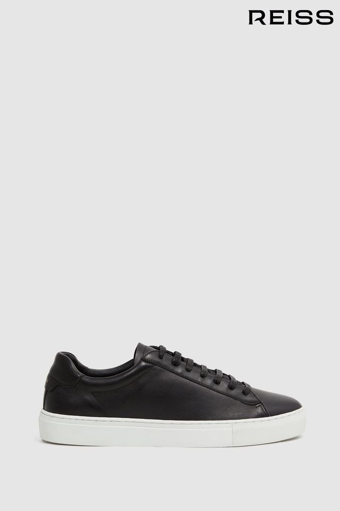 Mens black trainers smart hotsell