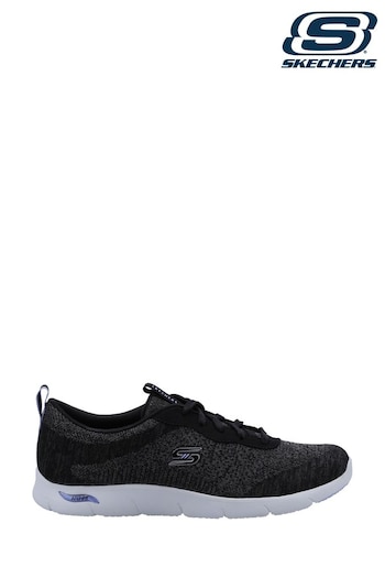 Skechers wblu Black Arch Fit Refine Shoes (T46858) | £84