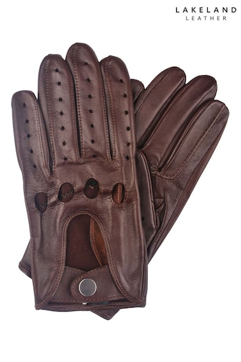Lakeland Leather Brown Monza Leather Driving Gloves (T47207) | £40