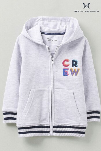 Crew Clothing Company Marl Grey Hoodie (T47337) | £28 - £36