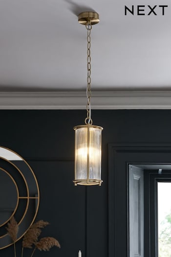 Brass Hertford Pendant Ceiling Light (T47403) | £70