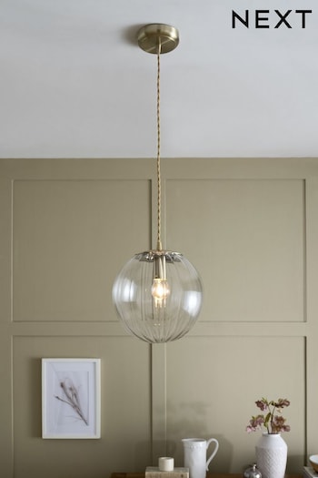 Brass Bourton Pendant Ceiling Light (T47407) | £50