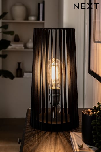 Black Brooklyn Table Lamp (T47754) | £55