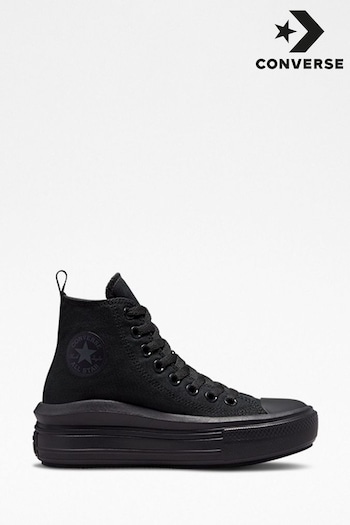 Converse Black Move High Top Youth Trainers (T47797) | £55