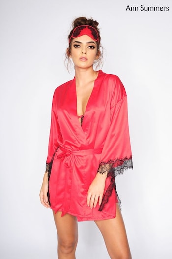 Ann Summers Cherryann Satin Robe Dressing Gown (T48562) | £35