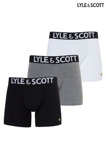 Lyle & Scott Daniel Black Premium Trunks 3 Pack (T48731) | £31