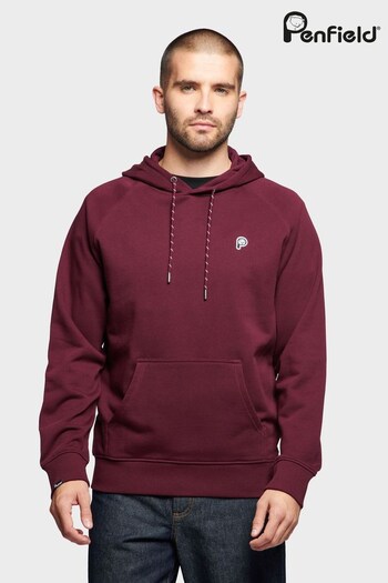 Penfield Purple Bear Chest Badge Hooded Sweatshirt (T48848) | £80