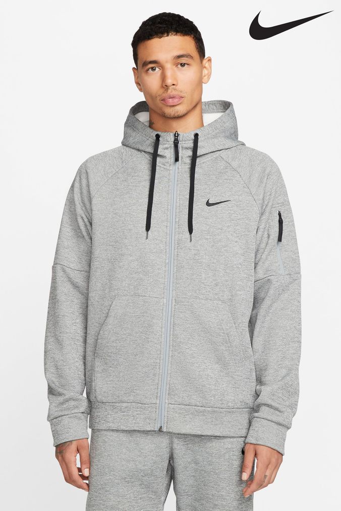 Nike gray hoodie mens deals