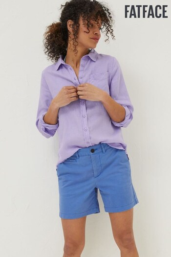 FatFace Purple Olivia Linen Shirt (T49399) | £59