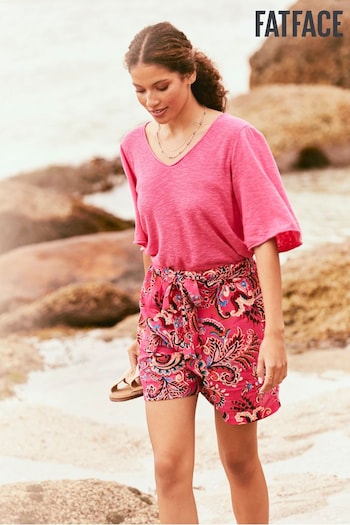 FatFace Pink Faye Festival Floral Shorts (T49434) | £39.50