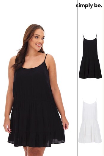 Simply Be Black Value Beach Dresses 2 Pack (T49454) | £34