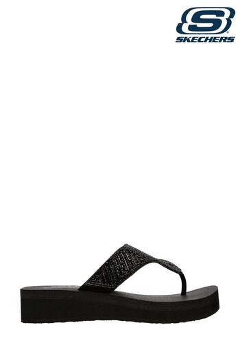 Skechers Black Vinyasa Glamour On Womens Sandals Low-Top (T49624) | £37