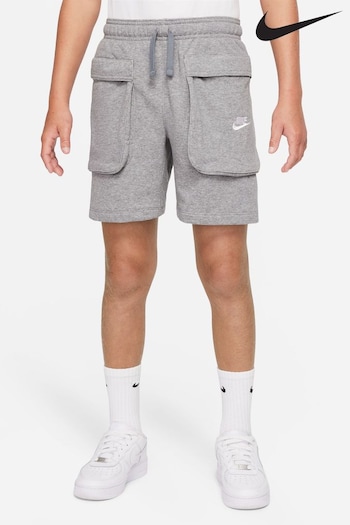 Nike Grey Club Cargo Shorts (T49817) | £35