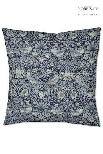 Morris & Co. Blue Strawberry Thief Outdoor Cushion (T49954) | £45