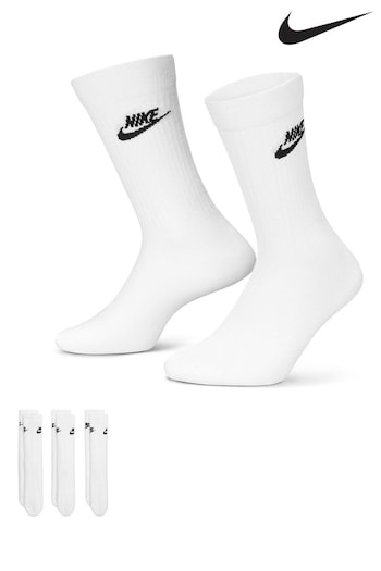 Nike azules White Everyday Essential Socks 3 Pack (T50324) | £17
