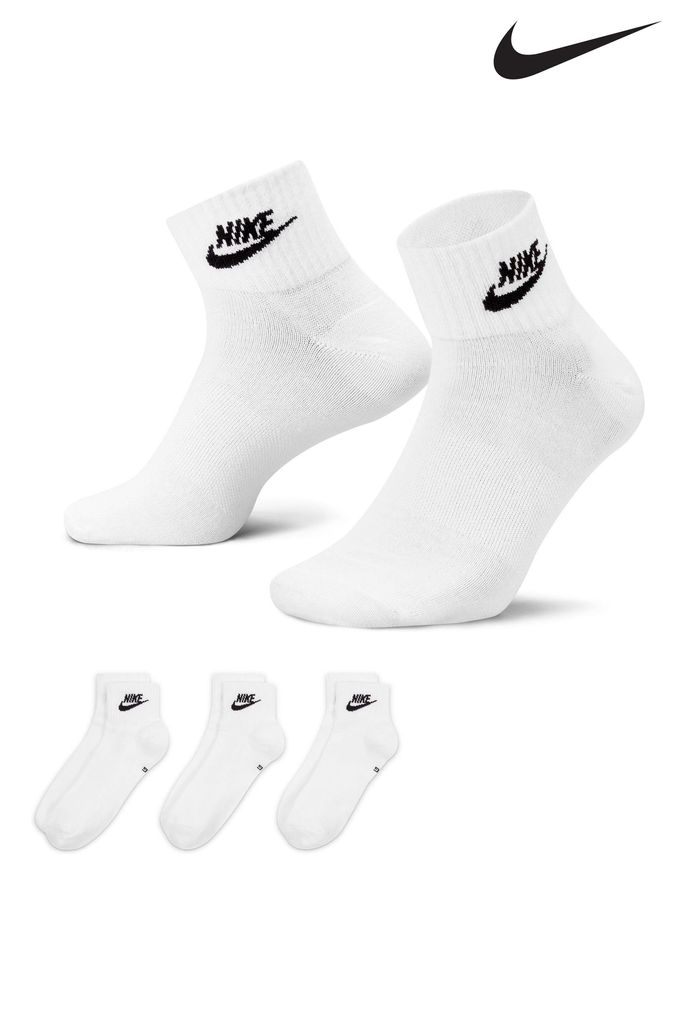 Nike shirt White Everyday Essential Ankle Socks 3 Packs (T50325) | £17